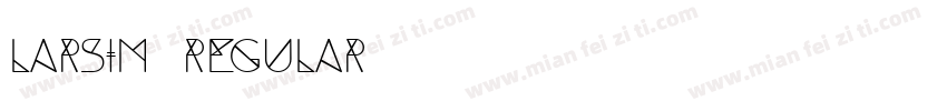 Larsim Regular字体转换